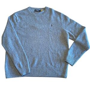 Polo Ralph Lauren Blue Wool Blend Sweater Size XXL